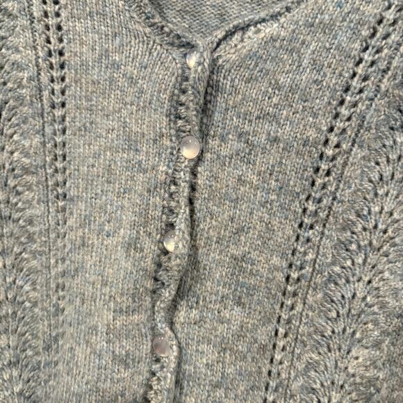 C&C California Blue Cropped Cardigan Size Small - Picture 3 of 5